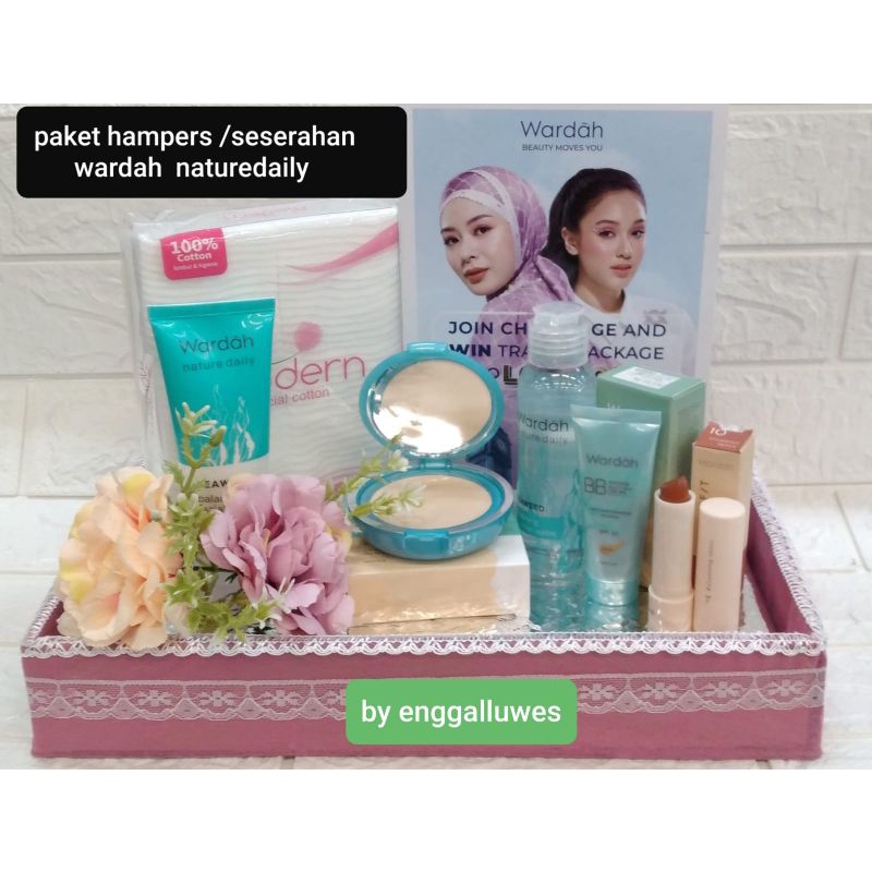 PAKET HEMPERS/SESERAHAN WARDAH NATUR DAILY/WARDAH PAKET SESERAHAN LENGKAP/WARDAH HANTARAN NIKAH/PAKE