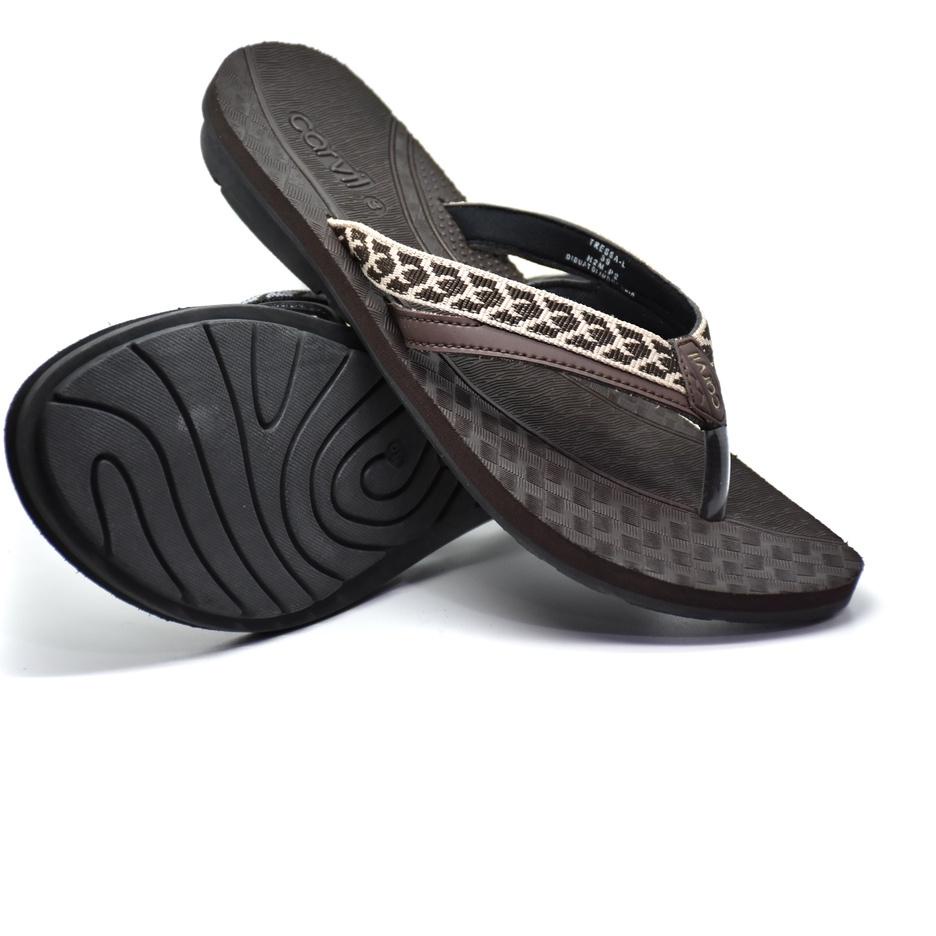 Modern.. CARVIL TRESSA-L SANDAL SPONGE LADIES BROWN/BEIGE