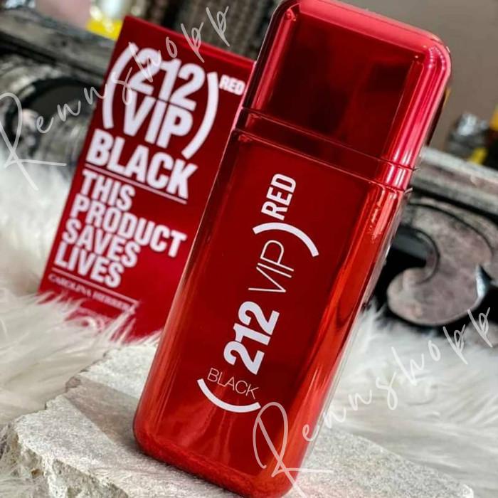 Parfum 212 VIP Black Red EDP 100ml Pria Original Singapore For Men Best Seller