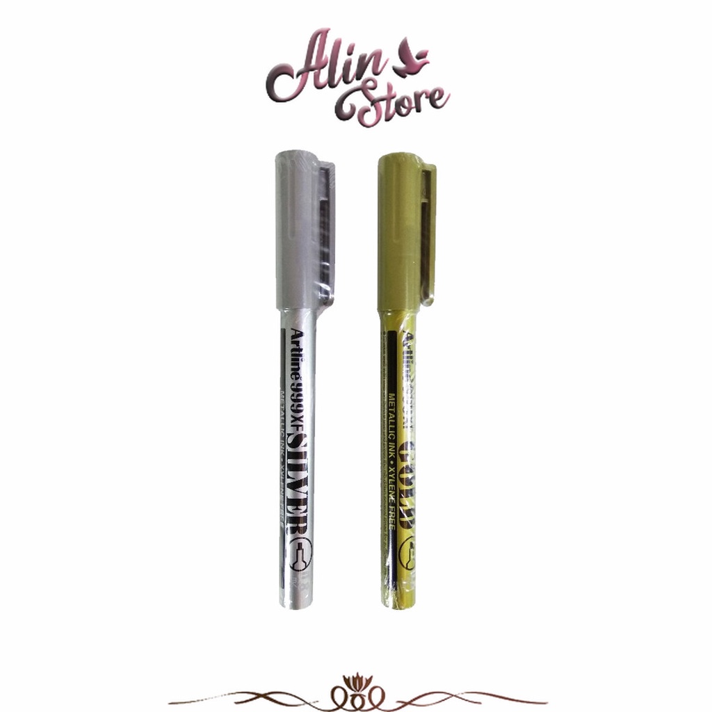 

Spidol Permanen EK-999XF Metallic Marker Gold/silver Artline