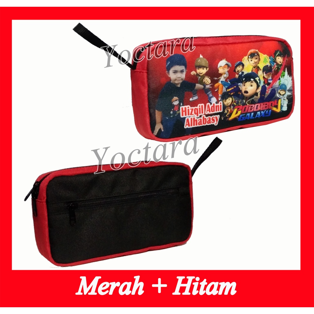 

YOCTARA TP1 | Tempat Pensil Pakai Foto Nama Karakter Boboiboy Mobile Legends Sonix Doraemon Frozen dan Lainnya Custom Karakter dan Warna