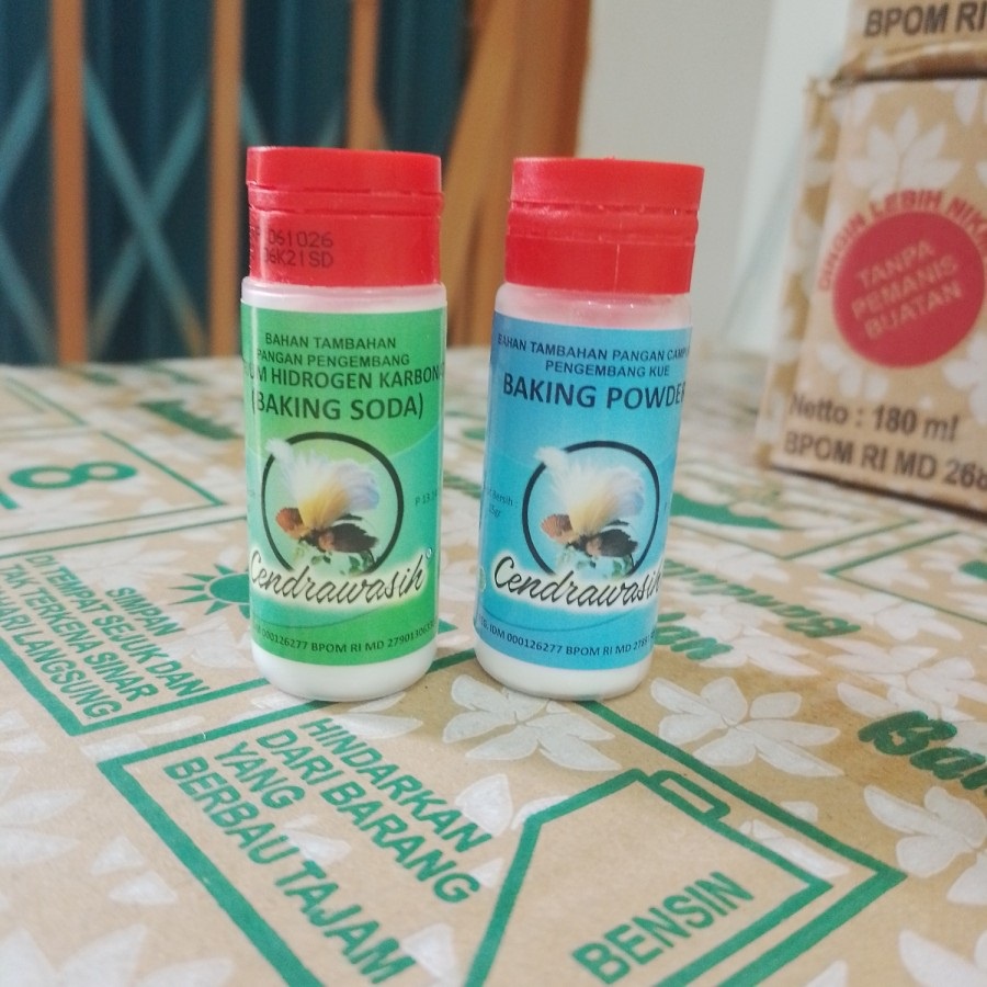 

Baking Soda / Baking Powder CENDRAWASIH - 1 pcs (25 gr / 15 gr)