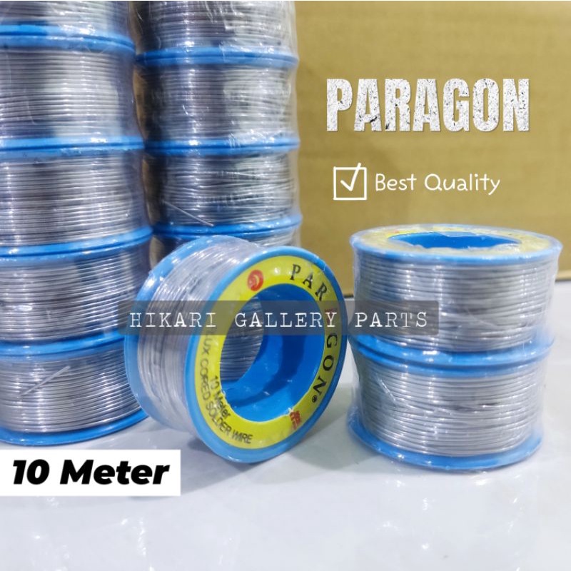 TIMAH PARAGON 10 Meter Roll Kecil 0.8mm 60/40 Alloy / Timah Tinol PARAGON 10m / PARAGON Timah Solder
