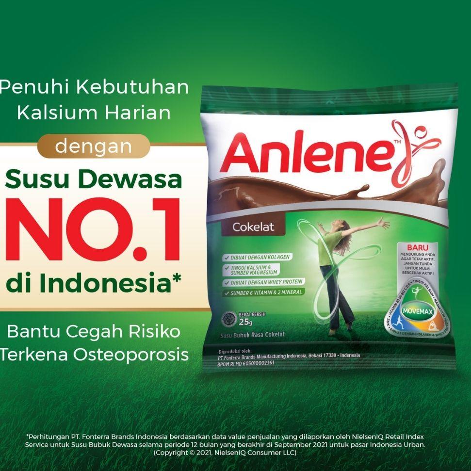 

10.10 MALL Anlene Susu Bubuk Cokelat 20 x 25g Sachet - Nutrisi Tulang, Sendi, dan Otot 