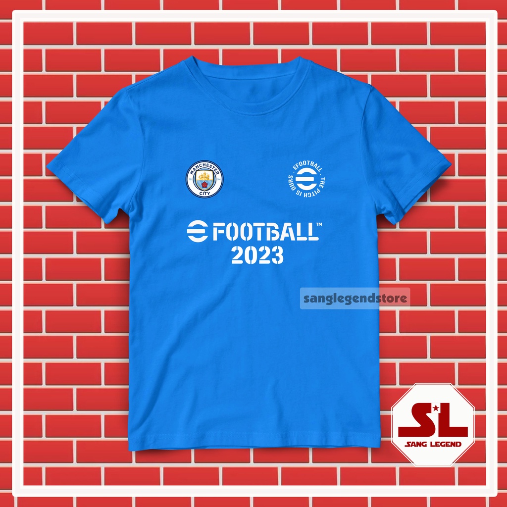 KAOS TSHIRT DISTRO PRIA EFOOTBALL PES MOBILE CLUB MAN.CITY 2023