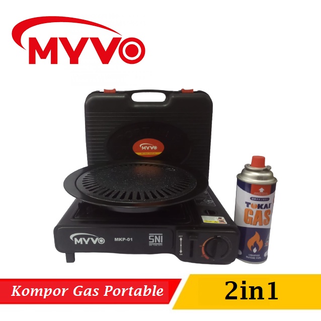 Jual Kompor Gas Portable Myvo In Free Plat Bbq Gas Kaleng Pcs