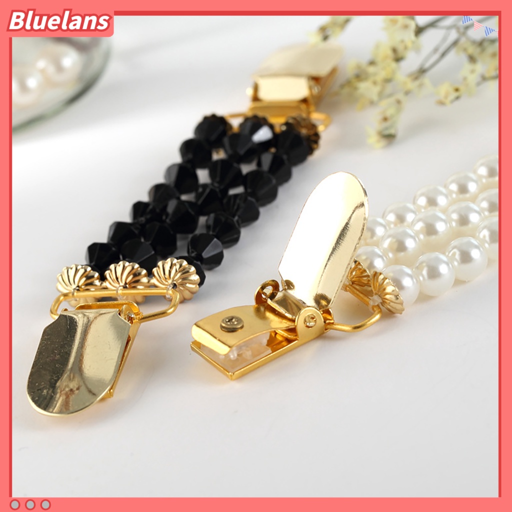 Bluelans Collar Clip Anti-deform Eye-catching Alloy Cardigan Collar Clip for Women