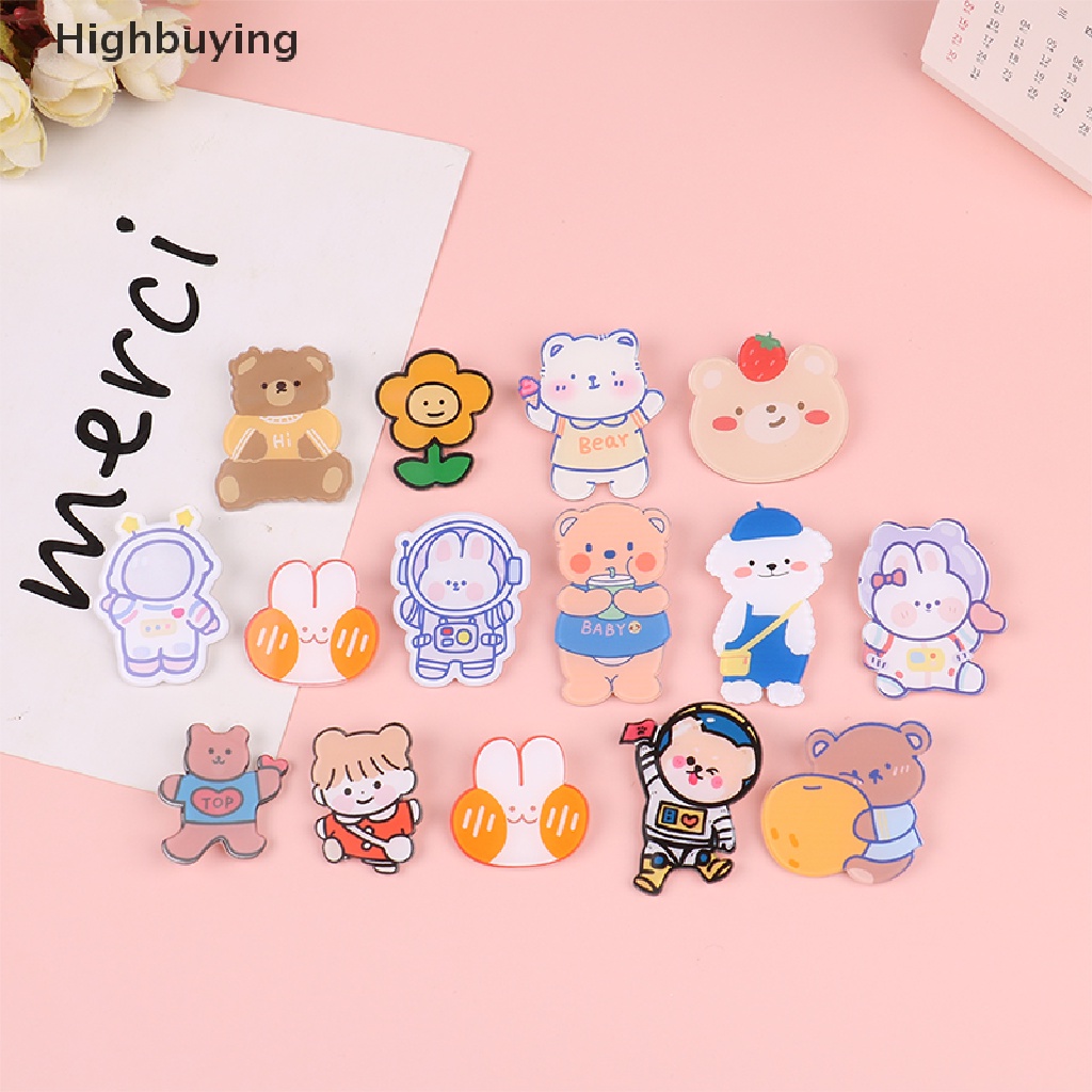 5 Pcs Bros Pin Bahan Akrilik Gaya Jepang Untuk Dekorasi Tas Anak Glory