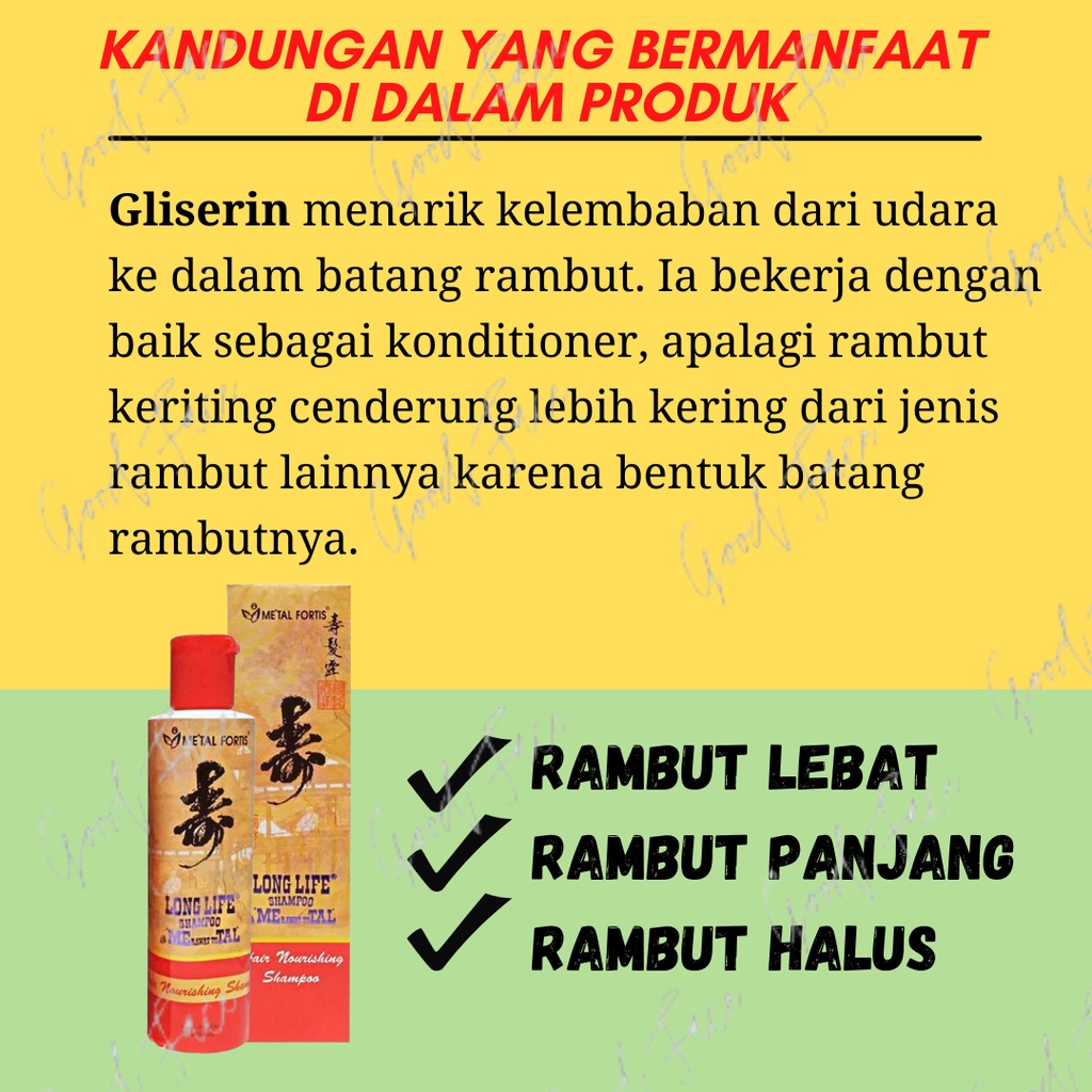 METAL SHAMPO LONG LIFE 200ML - SAMPO METAL PENUMBUH RAMBUT INSTAN