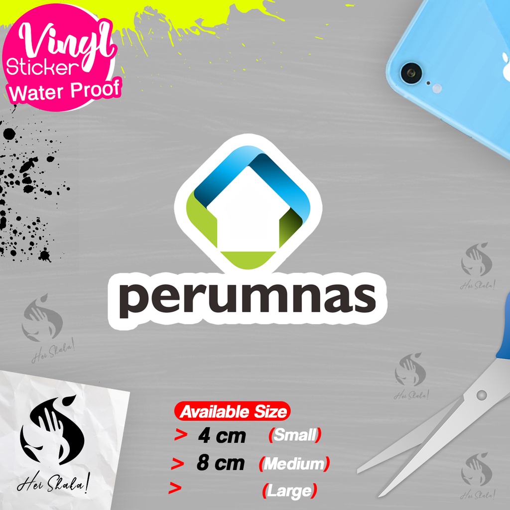 

Stiker Perum Pembangunan Perumahan Nasional PERUMNAS Sticker Logo Perusahaan BUMN Bahan Vinyl Anti Air