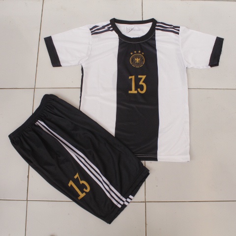jersey stelan baju bola timnas jerman/setelan baju bola negara jerman usia 5-12thn