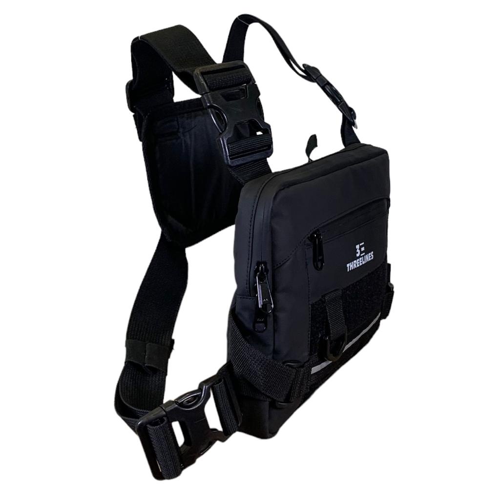 Tas Dada Pria Waterproof Threelines Black Series V08S / Chest Rig Bag Threelines Original