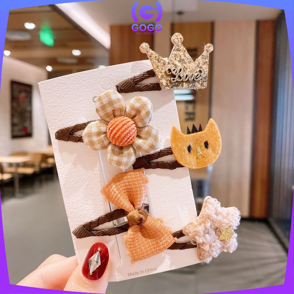 GOGO-C340-C342 Jepit Rambut Anak Lucu Set 10 IN 1 / Baby Hair Clip Ala Korea / Jepit Rambut Korea Anak / Jepitan Rambut Anak Korea Fashion / Hair Pin Rambut / Hair Clips