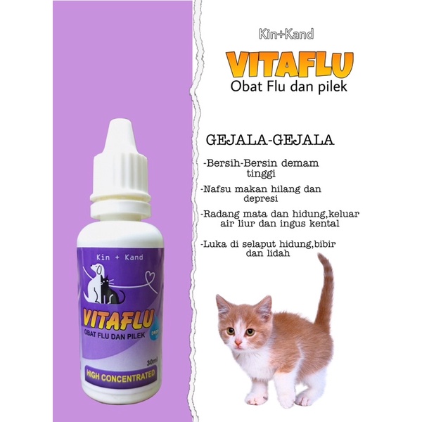 Kin kand VITAFLU Obat Flu Pilek dan Batuk kucing anjing