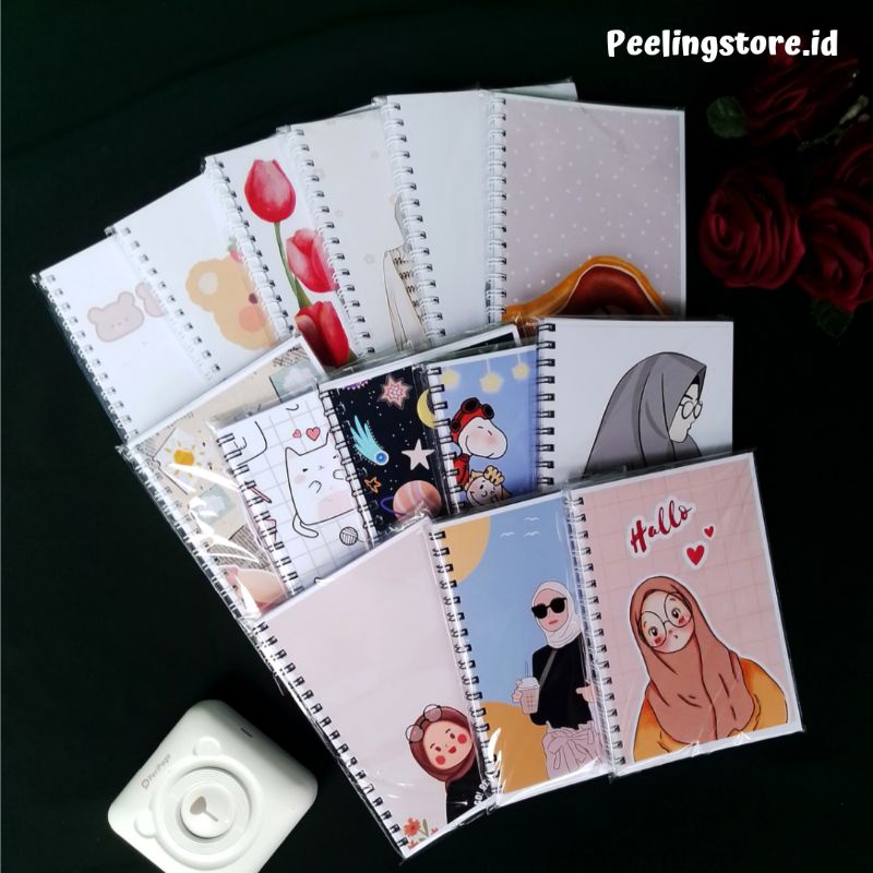 

VERSI 2 BUKU SPIRAL A6 SOFTCOVER ISI BOOKPAPER 80 GSM NOTEBOOK A6 RING