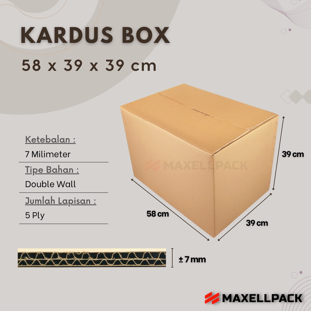 

Kardus Karton Box Besar 58x39x39 CM Dus Pindahan Jumbo Kokoh Tebal Polos