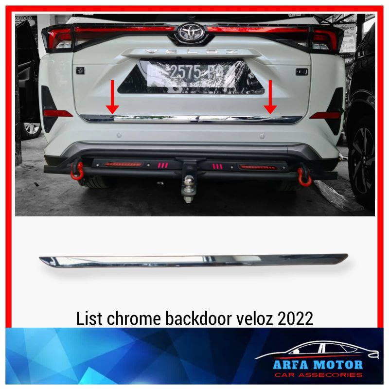 List Chrome Backdoor Belakang Avanza 2022 Veloz 2022 Xenia 2022