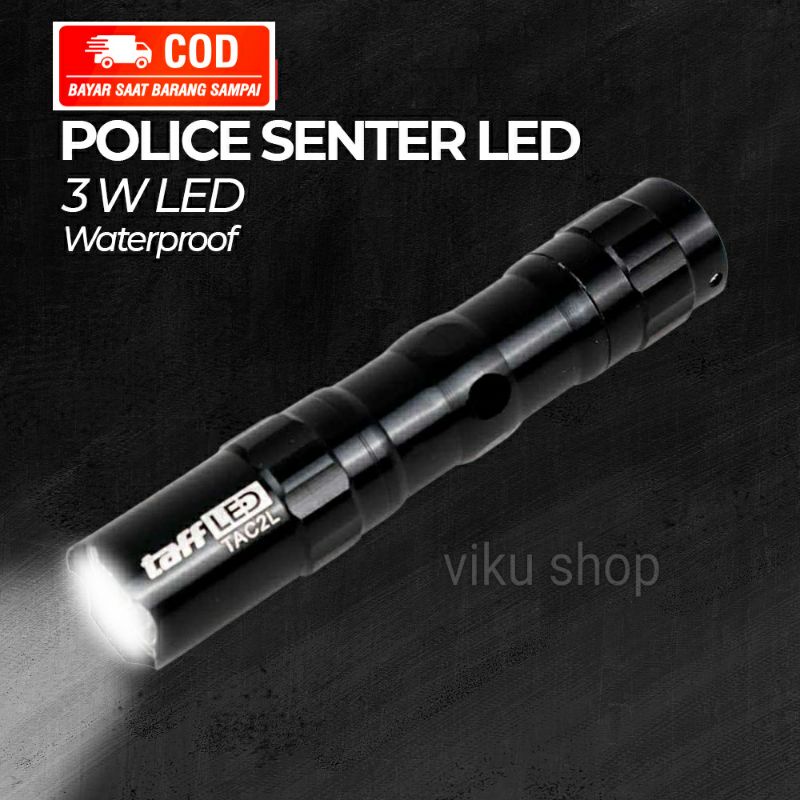 Senter Police LED Flashlight Waterproof TAC 2L