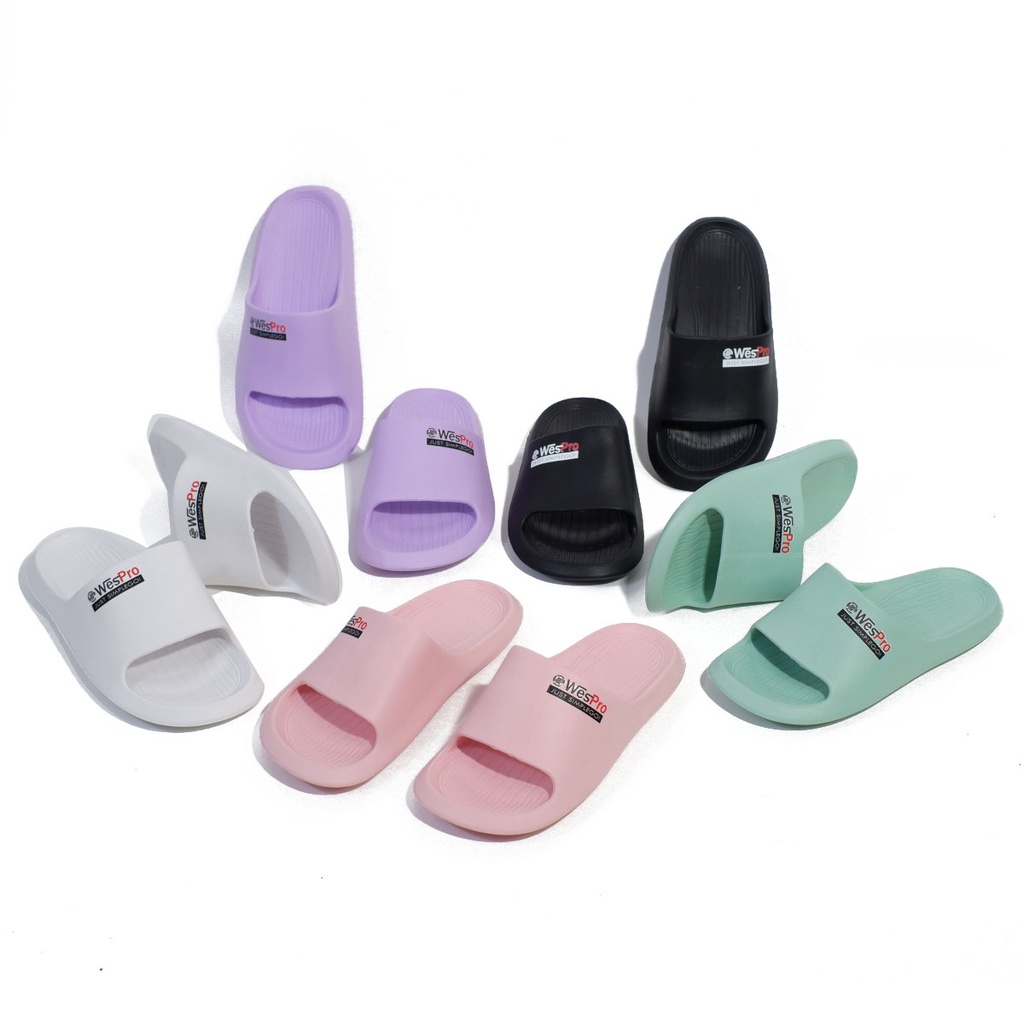 Wespro Jelita - Sepatu sandal selop wanita tali untuk dirumah | Sendal eva phylon slop cewek slip on tahan air empuk tebel 3cm 36-40