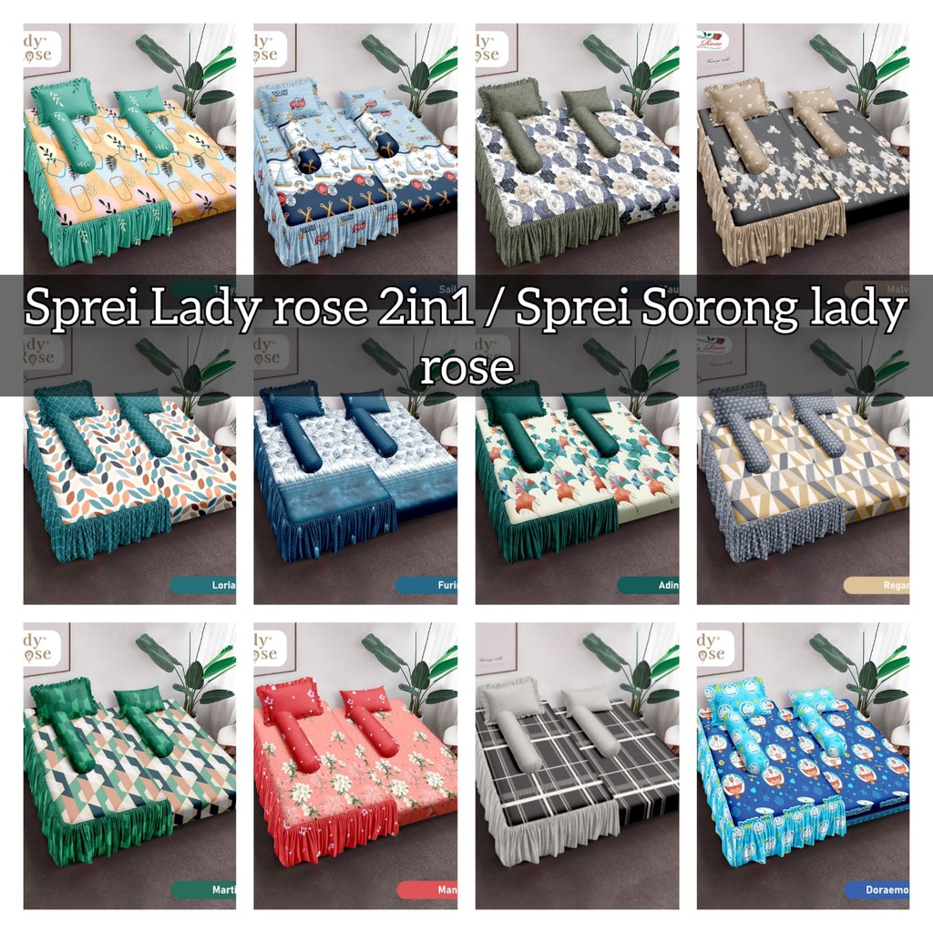 SPREI LADY ROSE DUO 2IN1/ SPREI LADY ROSE 2IN1 120X200