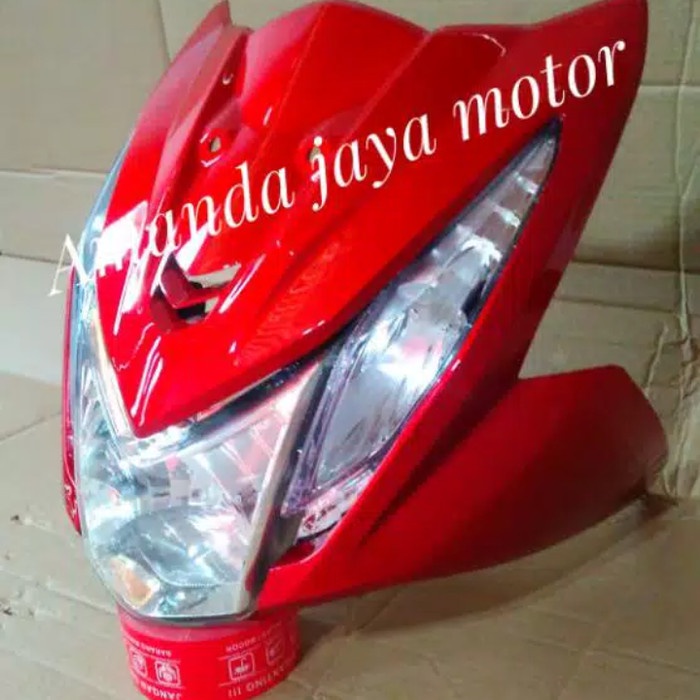 full set paketan tameng body depan beat fi 2013-2015 merah