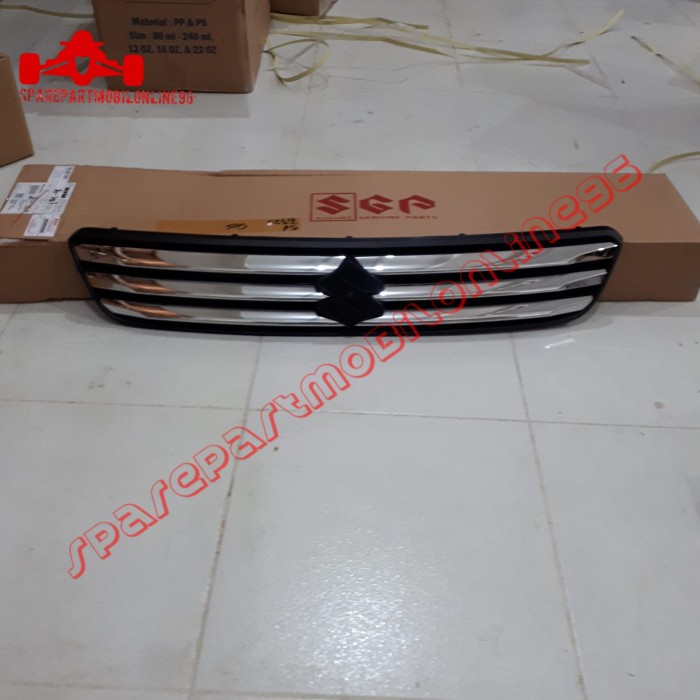 Grill Bumper Depan Atas Suzuki Ertiga 2012 2013 Chrome Asli SGP