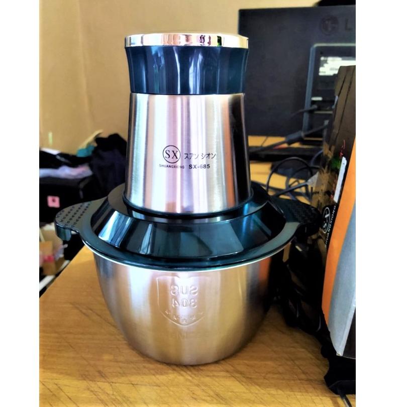 Premium Blender Daging Stainless Steel / Food Chopper Stainles SX 685 Penggiling Daging Meat Grinder