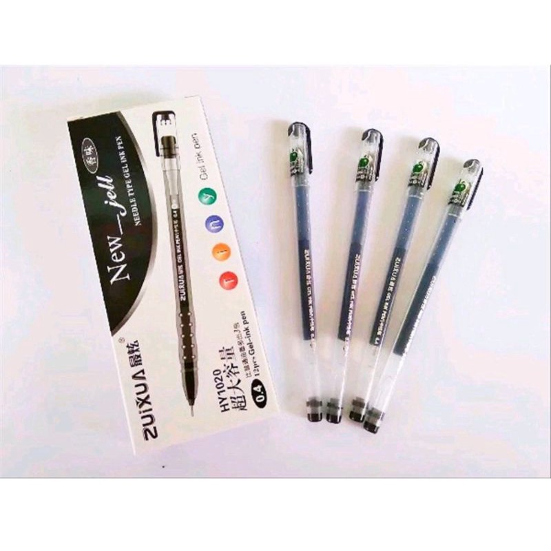 

Pulpen Zuixua New Gel Pena Gel 0.4mm 12 pcs Original