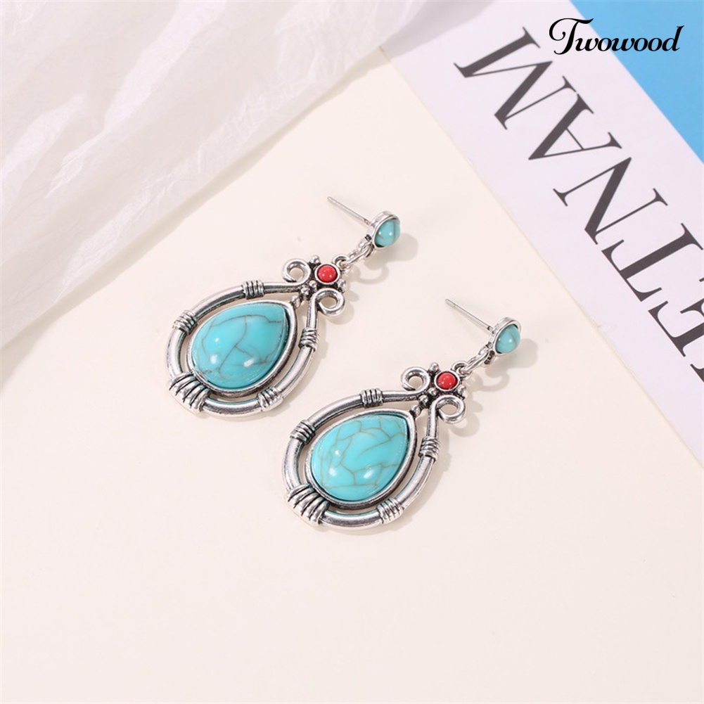 Anting Model Water Drop Gaya Vintage Untuk Wanita