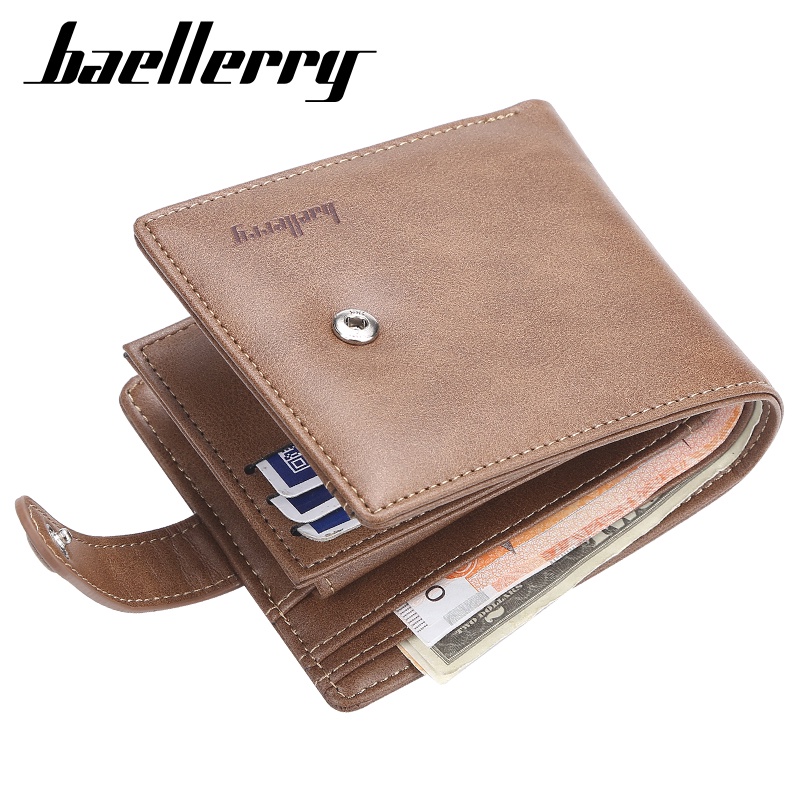 BAELLERRY D1305 Dompet Pria Bahan Kulit PU Leather Premium WATCHKITE WKOS