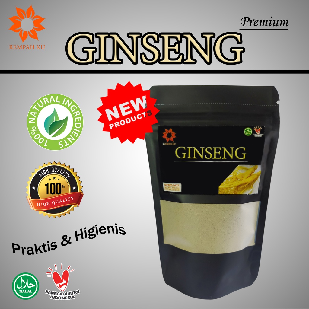 

Ginseng Gingseng Bubuk 50gr murni