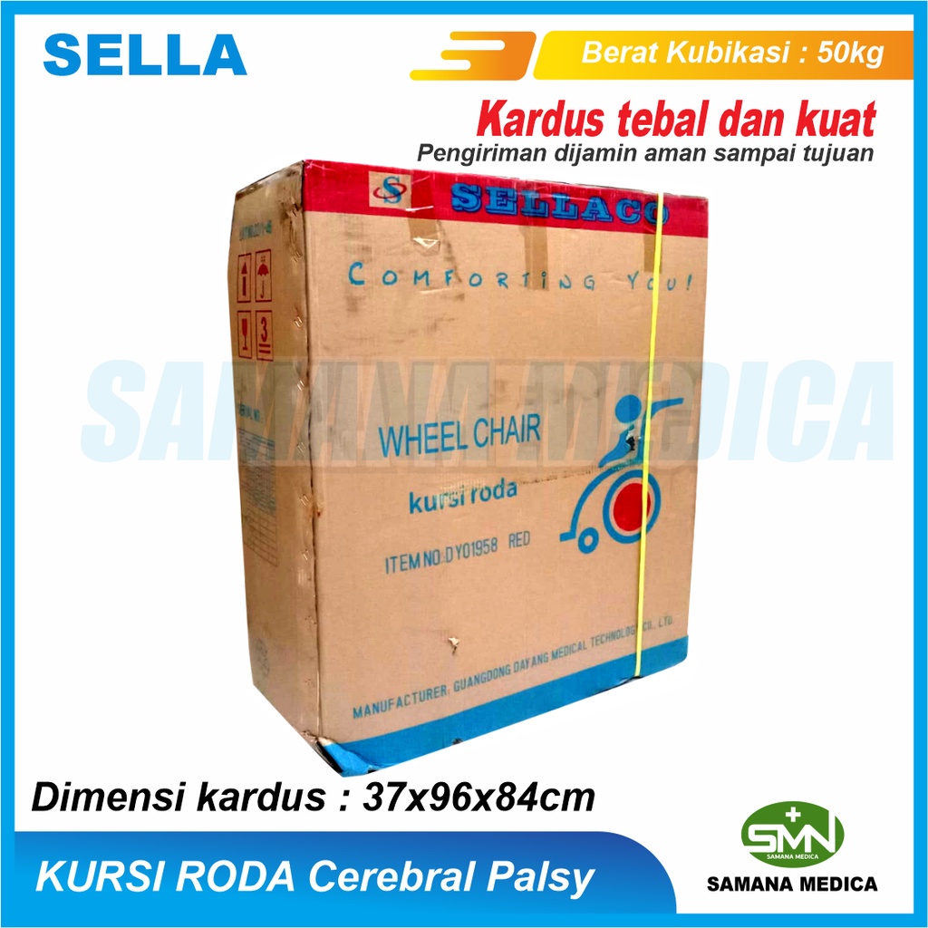 Kursi Roda CP Cerebral Palsy G458C Merk SELLA ANAK 33 cocok untuk penderita CEREBRAL PALSY Murah Promo