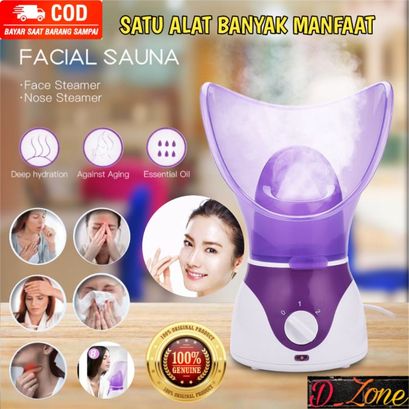 Steamer Wajah Facial Uap Pelembab Kulit Muka Vaporizer Facial Steamer Sauna Perawatan Wajah