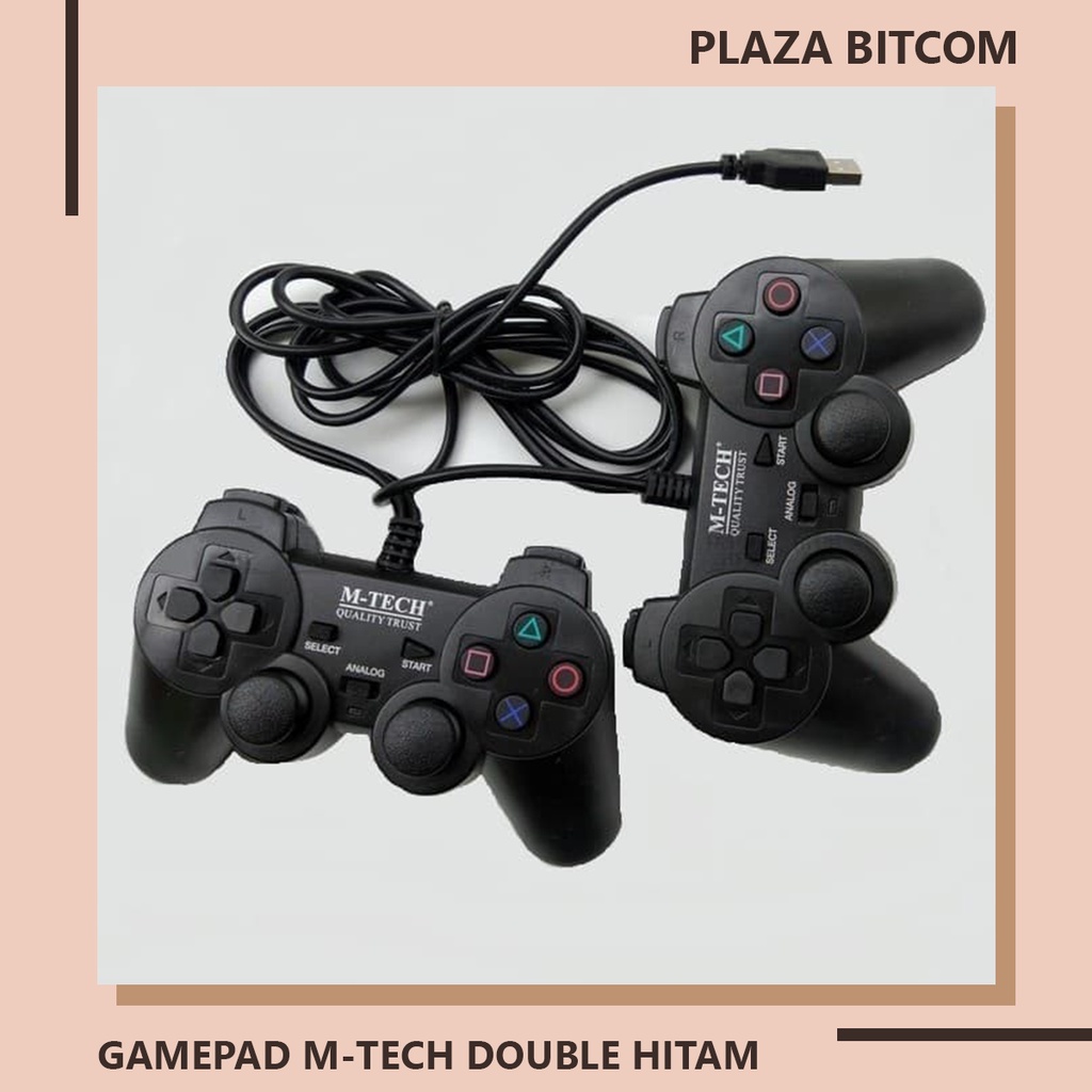 GAMEPAD M-TECH DOUBLE HITAM | BITCOM PLAZA