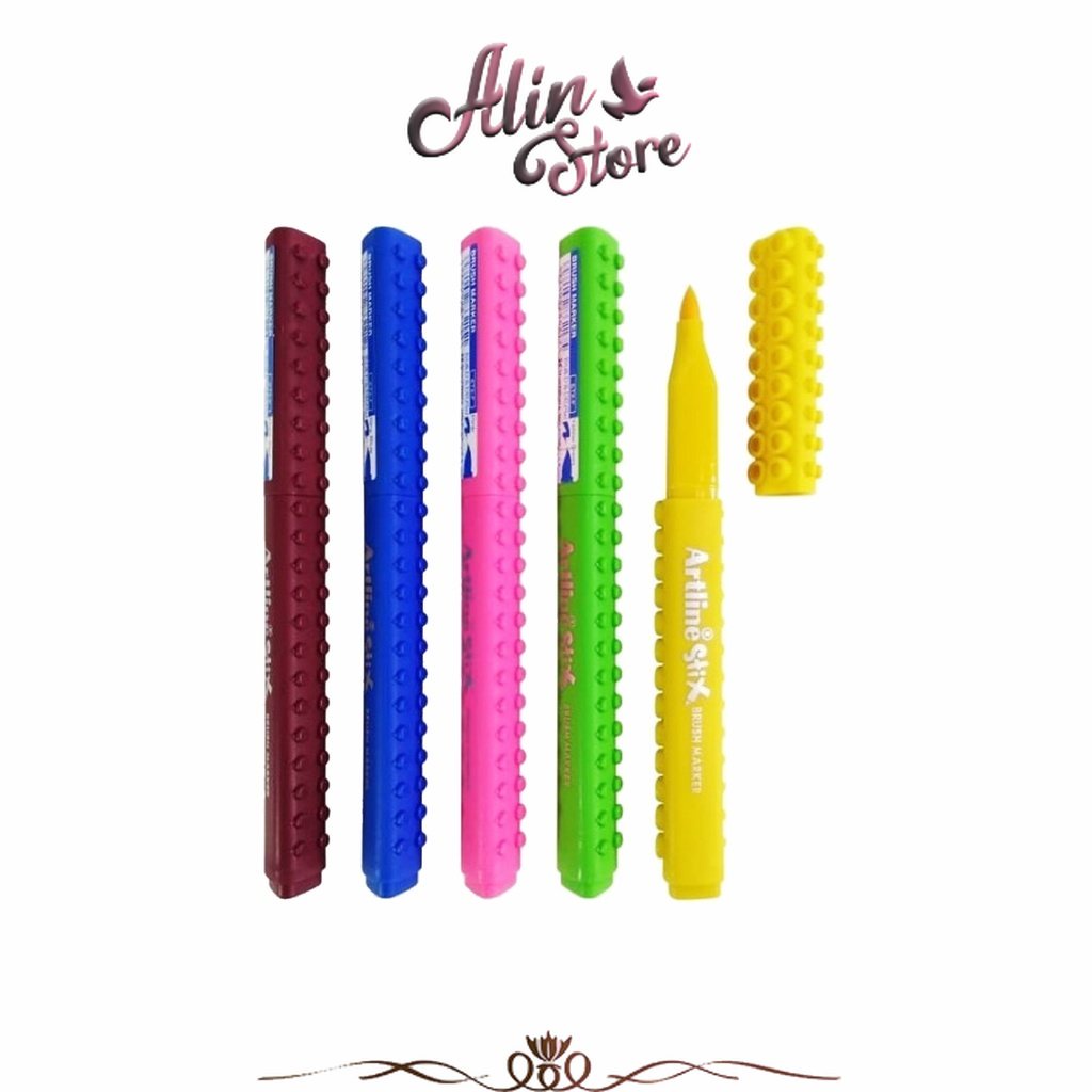 

Spidol Stix Brush Marker ETX-F Brush Pen Warna Artline