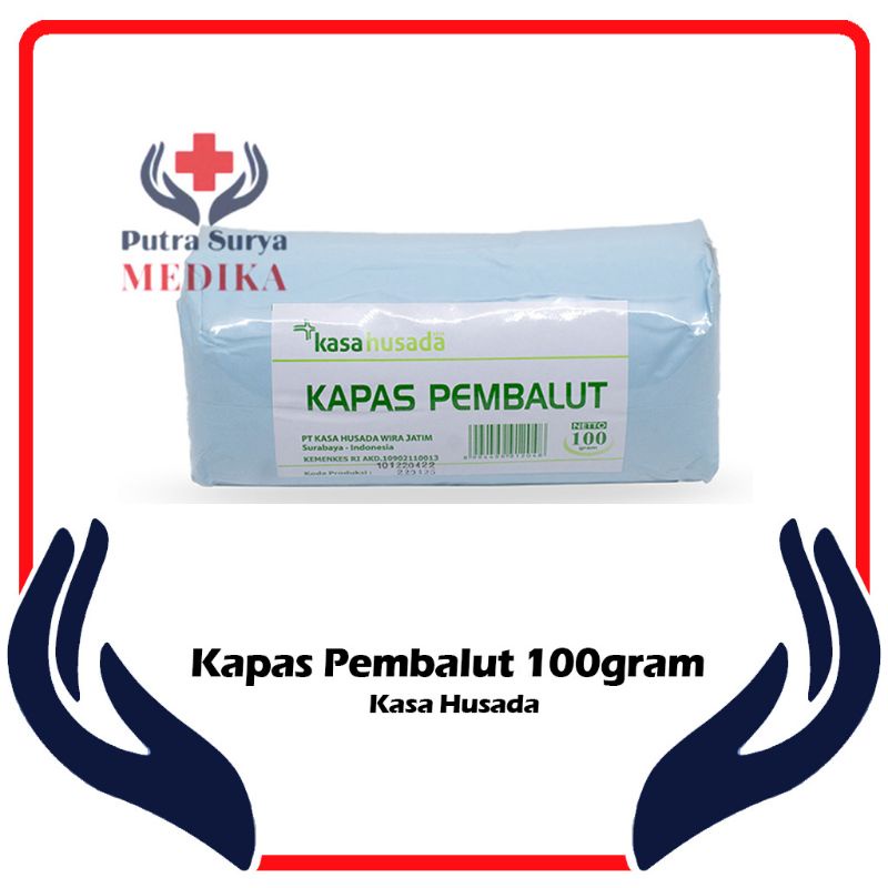 Kapas Gulung 100gram | Kapas Pembalut Serbaguna Kasa Husada