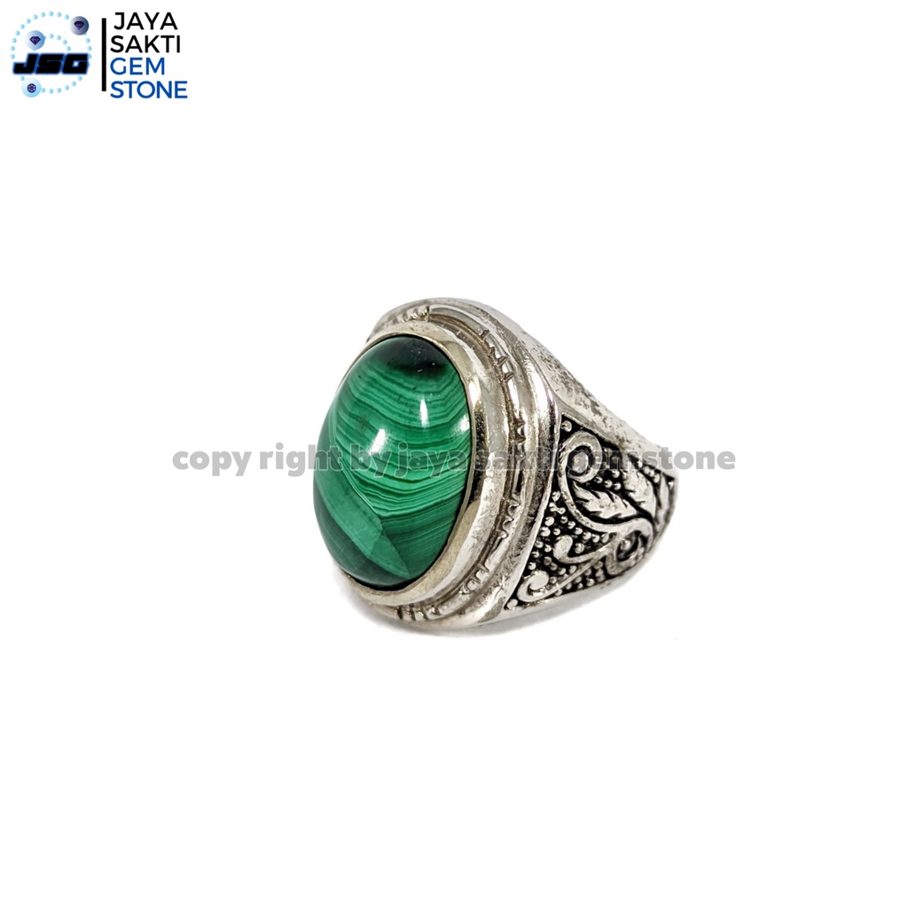 Natural Batu Permata Green Malachite GM02