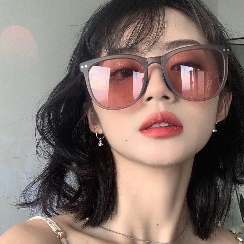 ISANUR97 | Kacamata Hitam Pria Wanita Sunglasses Model Lipat Gaya Retro Korean INS fashion