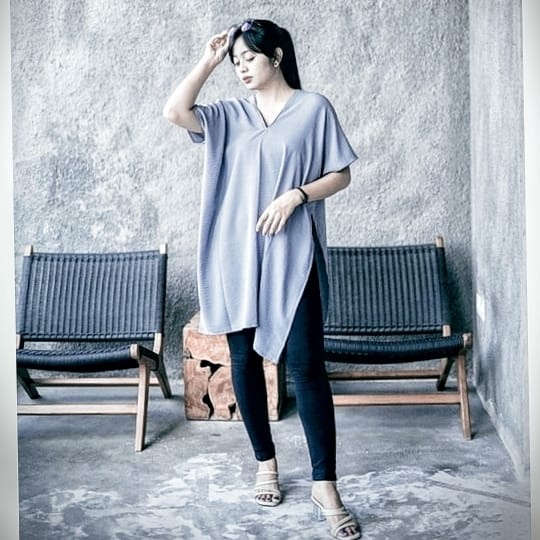 LONG SQUARE ATASAN KAFTAN JUMBO CRINCLE AIRFLOW