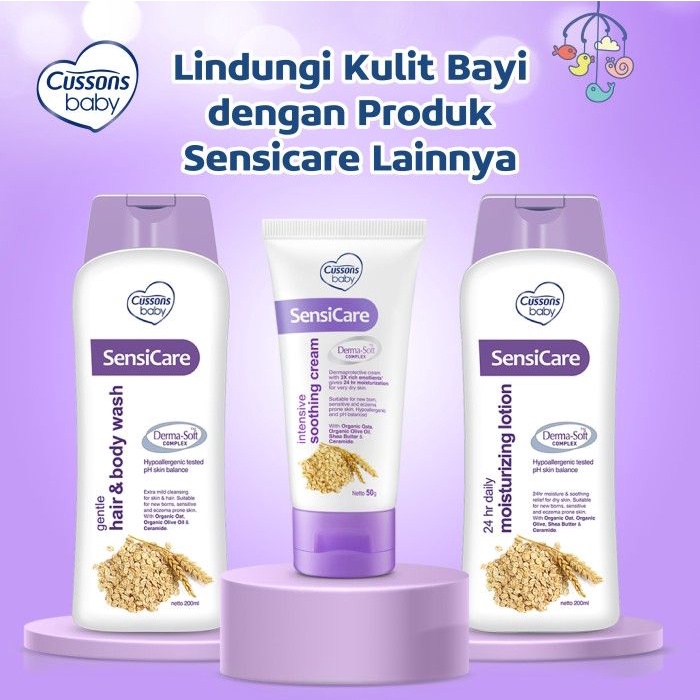 BPOM CUSSONS BABY SENSICARE SERIES / CUSSONS LOTION Kult Bayi Sensitif / SENSI CARE / SYE