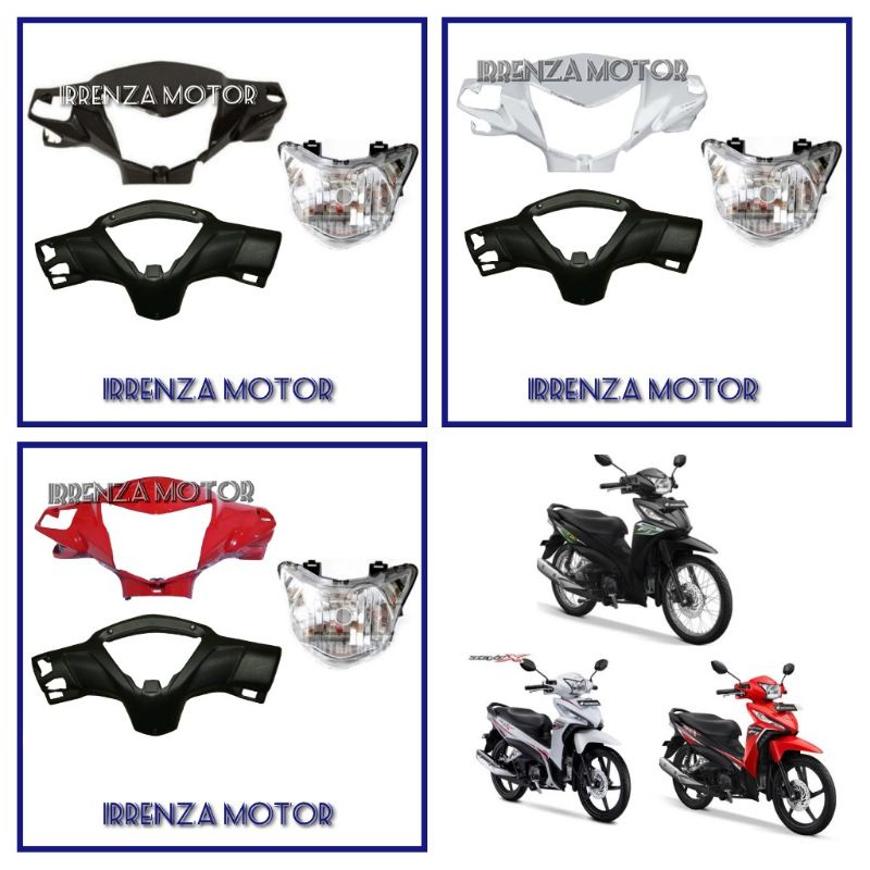 Batok kepala depan belakang plus reflektor revo fi revo fit fi revo x putih merah hitam