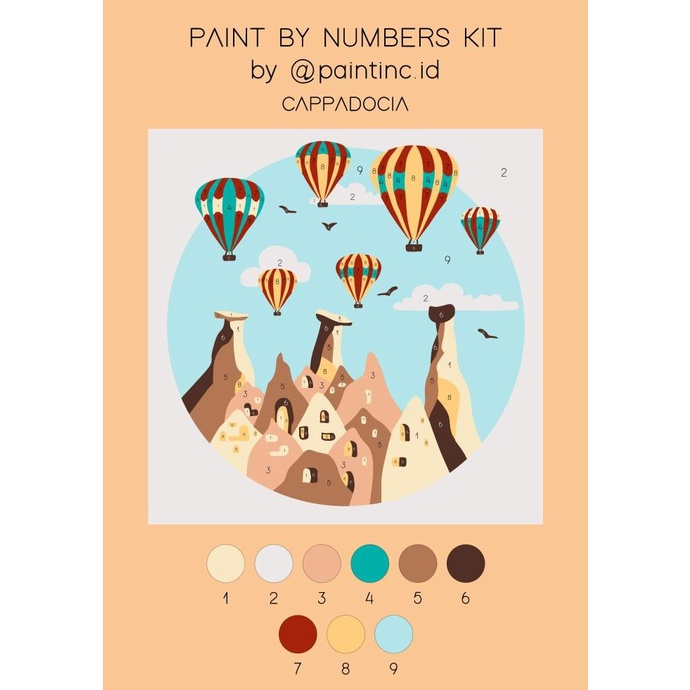 

Paint by Numbers Kit: Cappadocia| Paint Inc. ID | Painting Kit