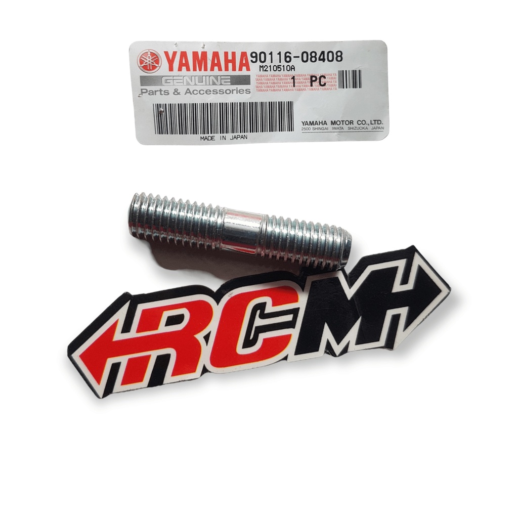 90116-08408 BOLT BAUT BAUD TANAM KNALPOT RX KING RXK RX-K RX - KING ORIORIGINAL YAMAHA YGP MADE IN JAPAN ASLI