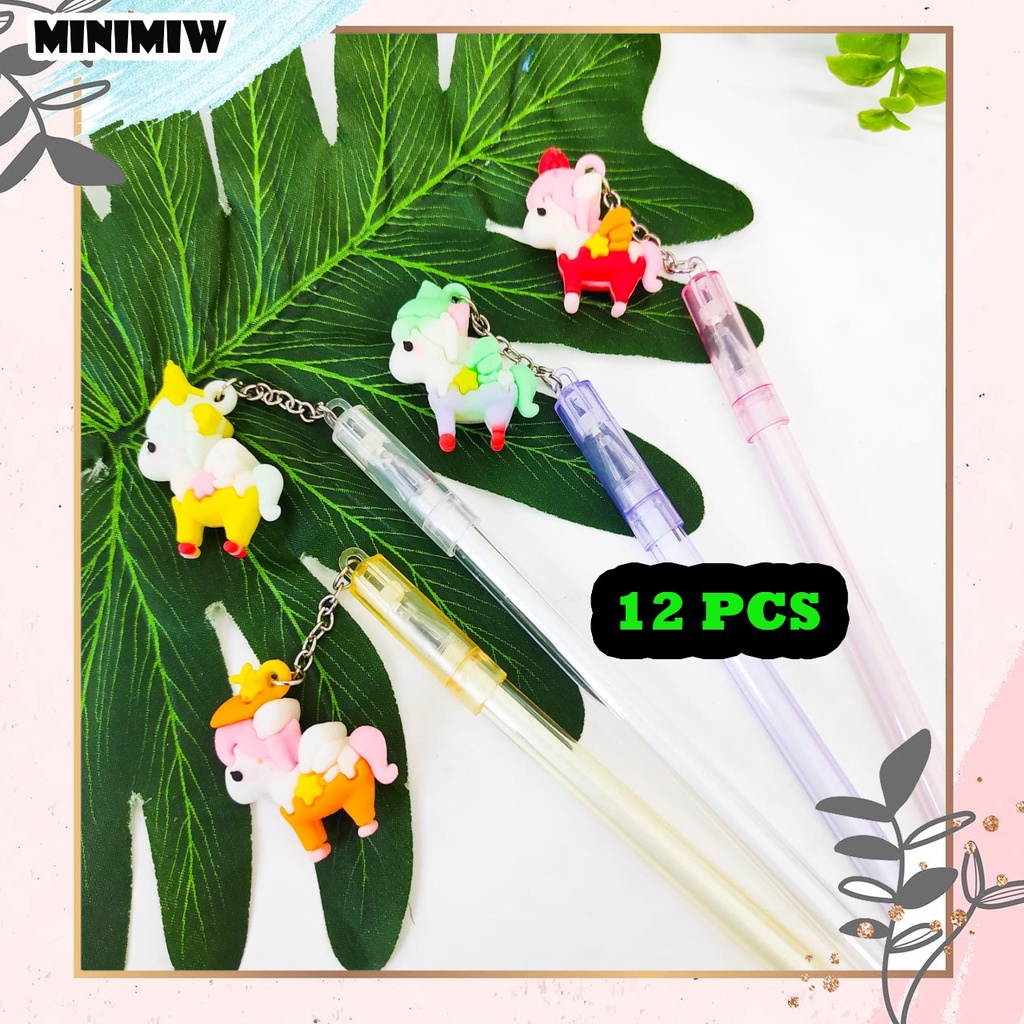 

SELUSIN PULPEN GANTUNGAN UNICORN KUDA PONI ISI 12 PCS BOLPEN ALAT TULIS BOLPOIN UNIK IMUT MURAH PEN GEL KARAKTER PENA UNIK LUCU MURAH