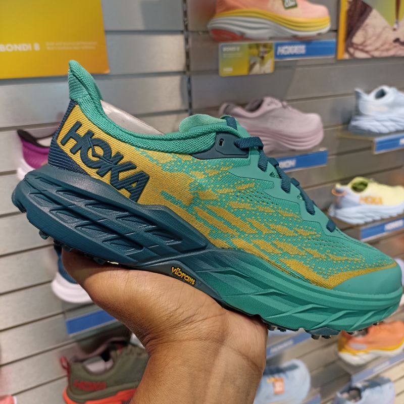 Hoka Speedgoat 5 Women Green Yellow Original