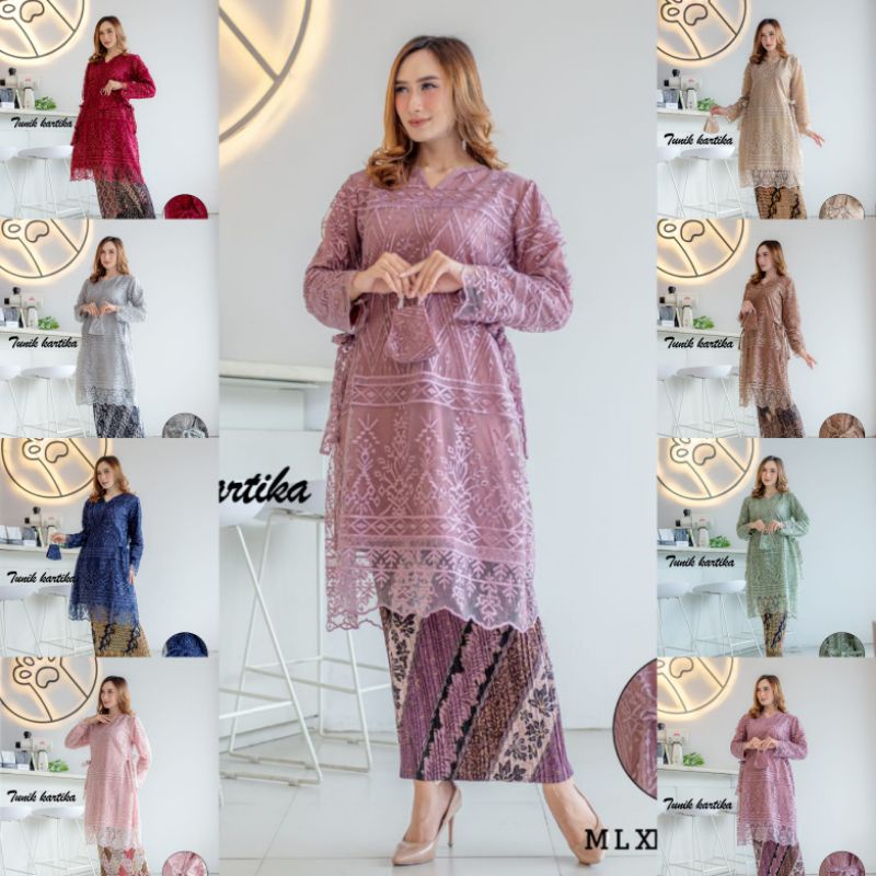 TUNIK KARTIKA // BAHAN TOLLE BORDIR FULL PREMIUM // By Lefi Choto