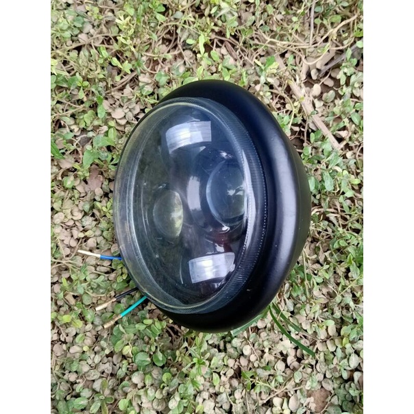 lampu depan jute daymaker batok hitam reflektor jute daymaker batok hitam headlam depan jute daymake