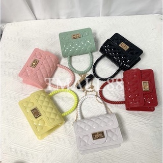 ♥TMALL88♥ Tas Selempang Jelly Glossy Mini Rubber Bag ala korea