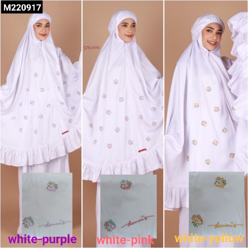 Mukena putih bordir Dannis collection M220917 | 220917