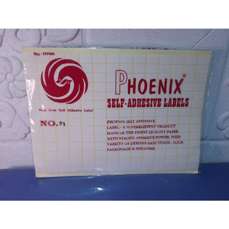 

Sticker Label / Label Harga Phoenix No 113 (9 x 13 mm)